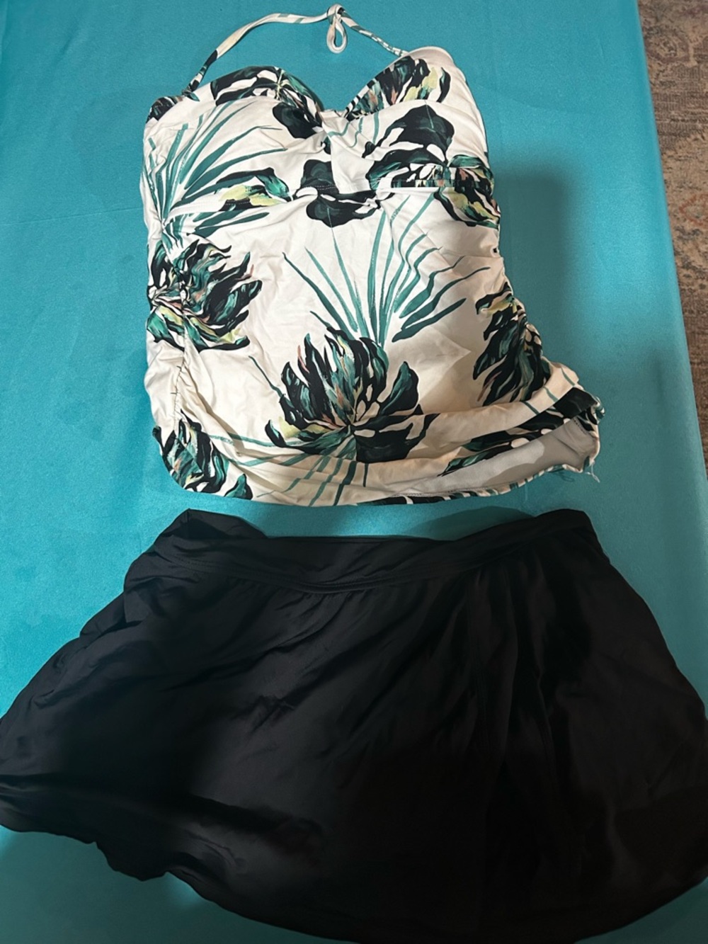 Liz Claiborne Black Swim Skirt with Flared Silhouette